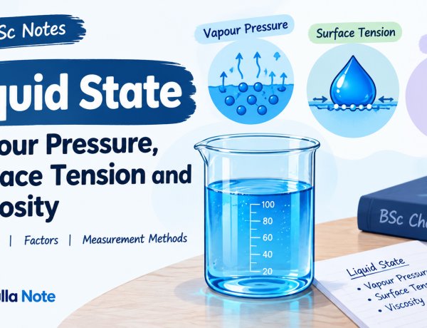 Liquid State: Vapour Pressure, Surface Tension & Viscosity | BSc Chemistry Notes